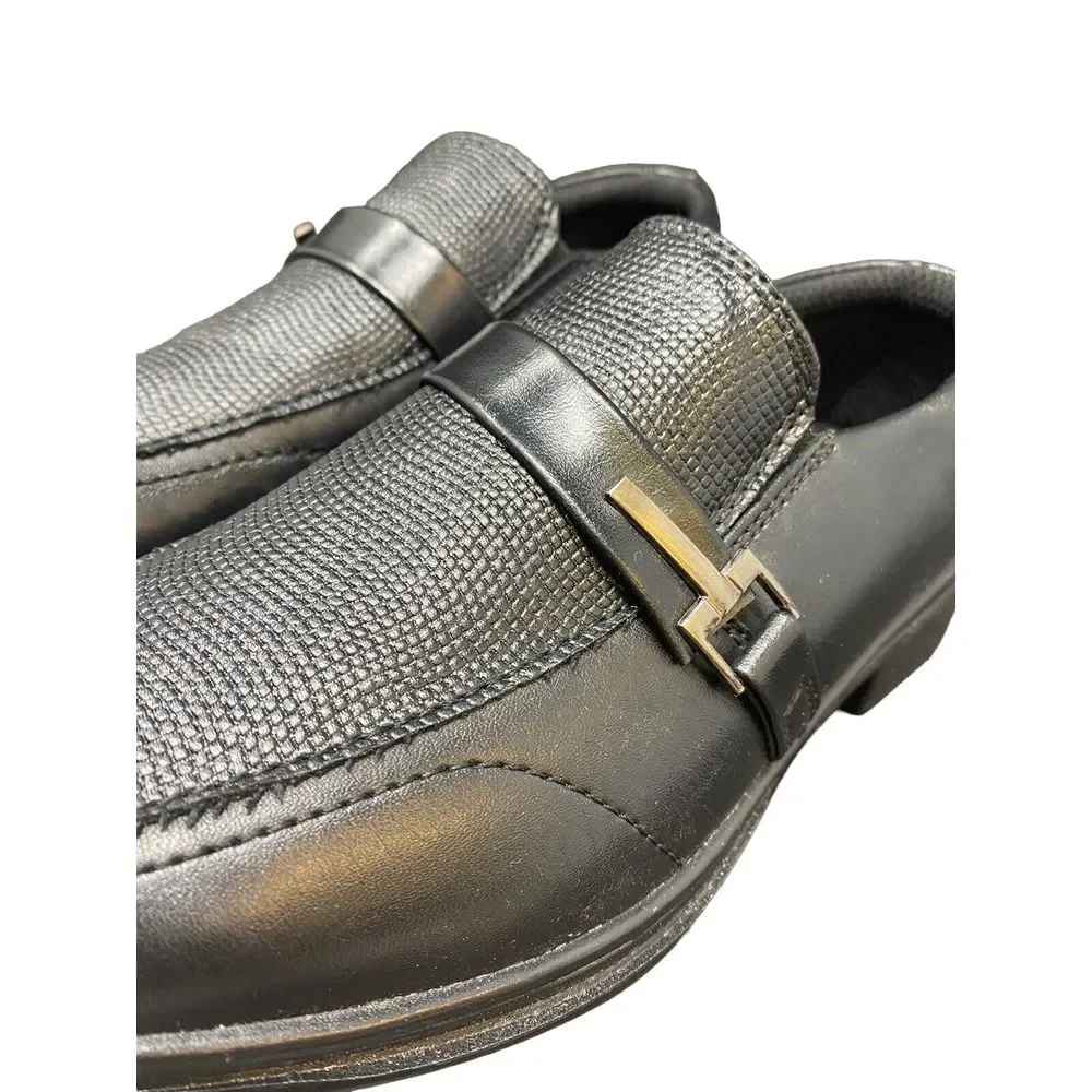 Deer Stags Kid's 1-M Bold Slip On Dress‎ Shoes Comfort Loafer Oxfords Black NEW